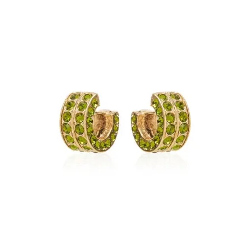 Oscar de la Renta mini double hoop earrings